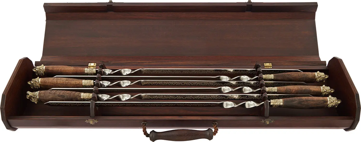 Набір шампурів R.A. "Тигри" кейс