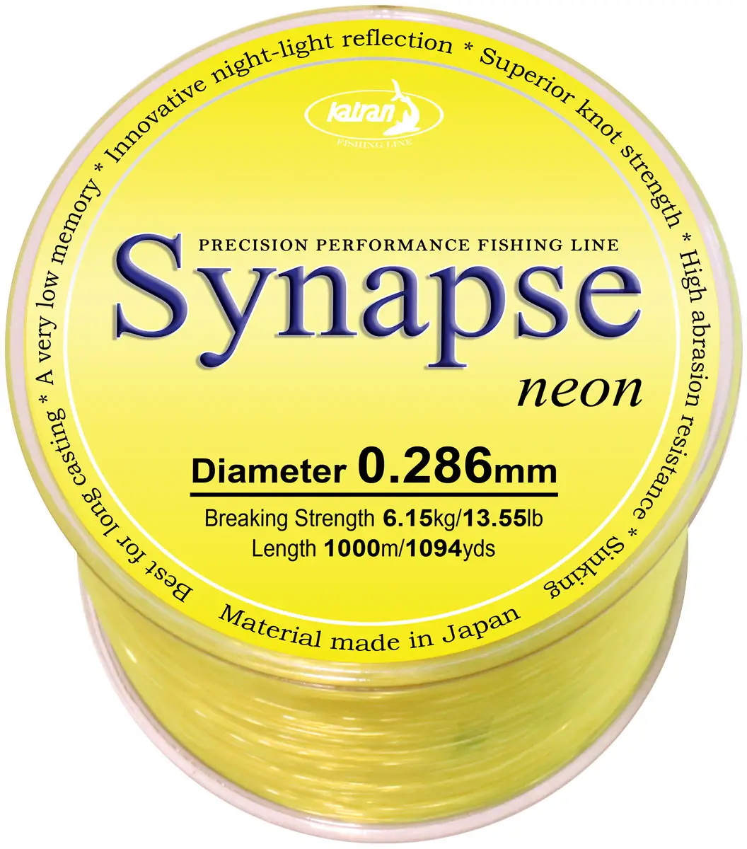 Волосінь Katran Synapse Neon 1000m (neon-yellow) 0.286mm 13.55lb