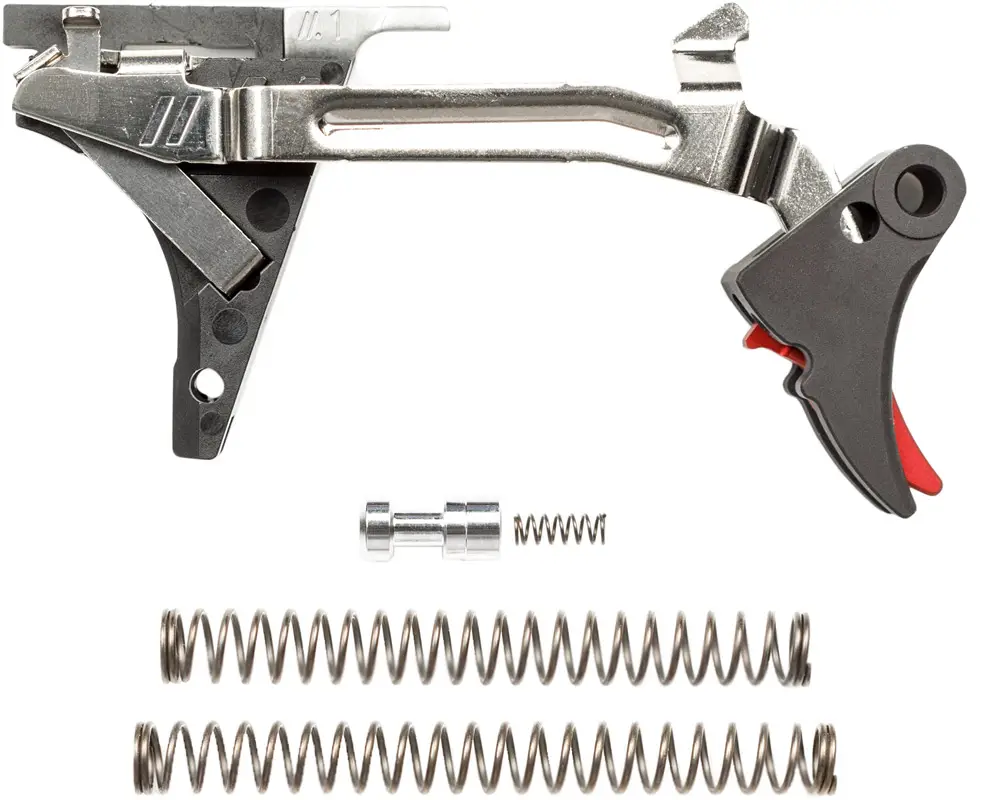 Ударно-спусковий механізм ZEV Fulcrum для Glock 1-4 Gen 9мм. Чорний/червоний