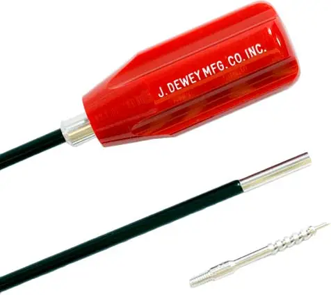 Шомпол Dewey Copper Eliminator для кал .30. 91 см. 8/32 F. Сталь в оплетке