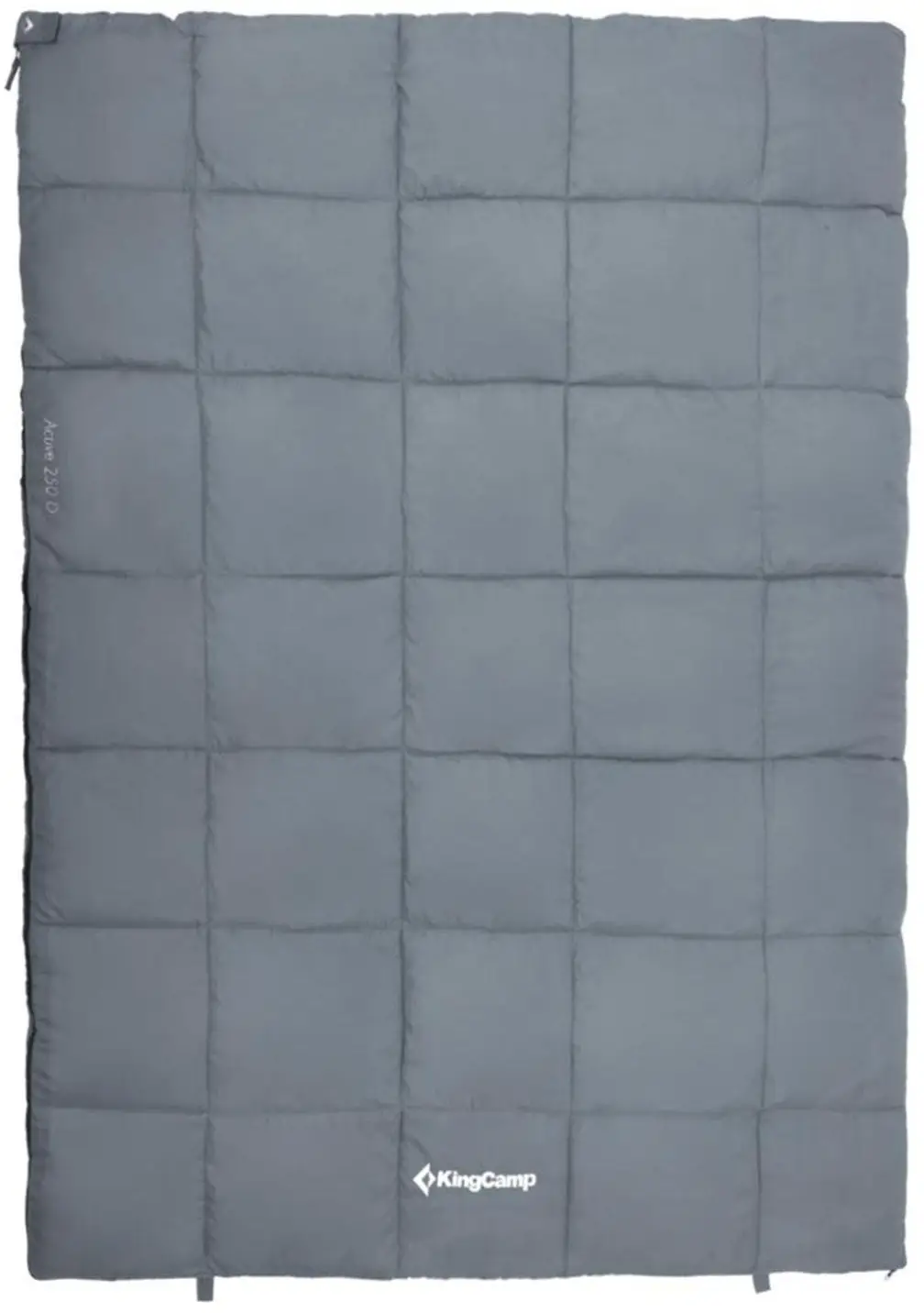 Спальний мішок KingCamp Active 250 Double R Comf +11°C / Lim +5°C / Extr -6°C Grey