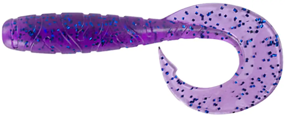 Силікон FishUP Mighty Grub 3.5" #014 - Violet/Blue (7шт/уп)