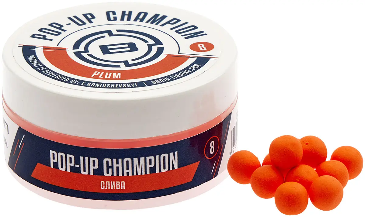 Бойли Brain Champion Pop-Up Plum (слива) 10mm 34g
