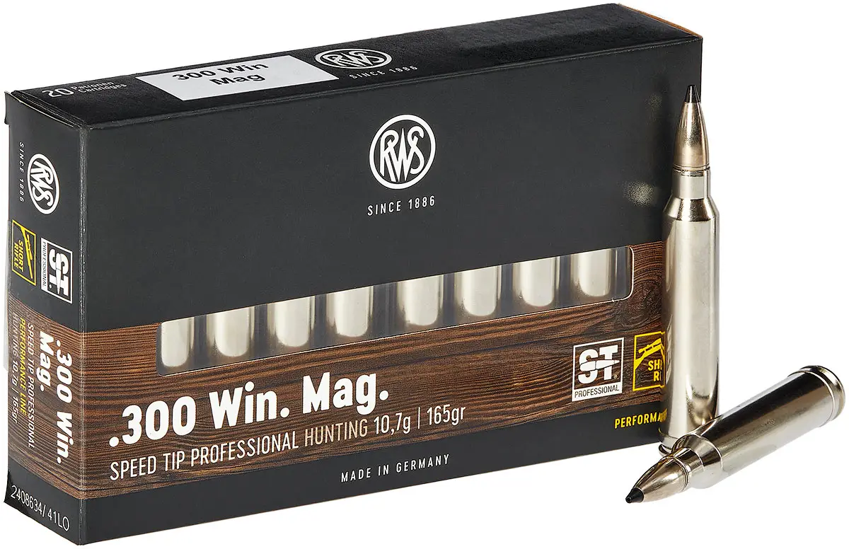 Патрон RWS кал. 300 Win Short Rifle куля SPEED TIP PRO маса 10,7 г/165 гран