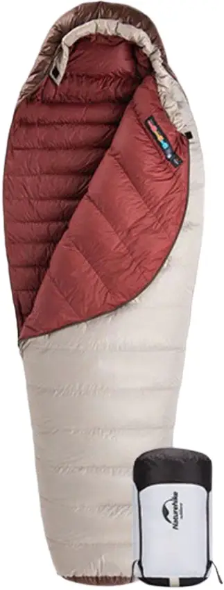 Спальный мешок Naturehike Snowbird NH20YD001 L 380г Brown