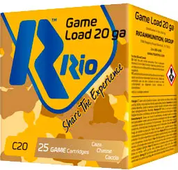 Патрон RIO Game Load C20 NEW кал. 20/70 дробь №00 (4.5 мм) навеска 25 г