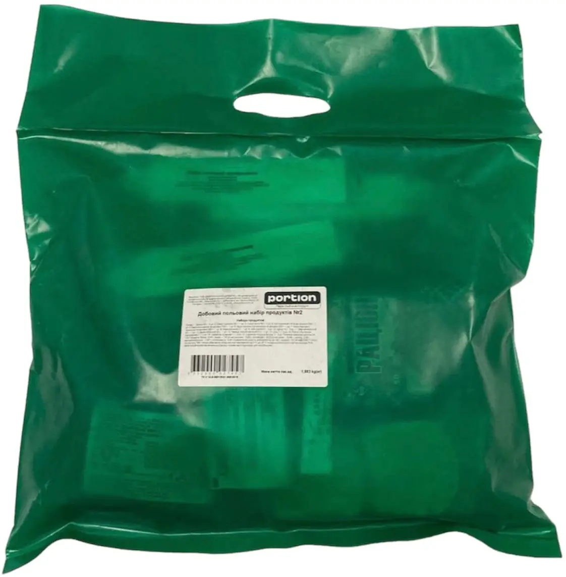 Готова страва Portion Добовий польовий набір продуктів №4 Реторт-пакет 1883 г