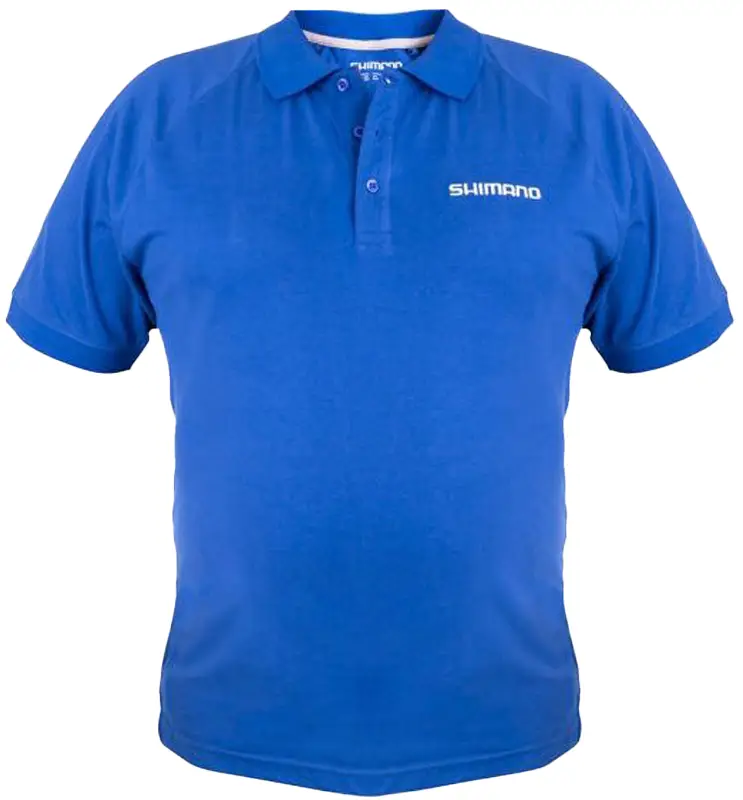 Теніска поло Shimano Short Sleeve Polo Blue