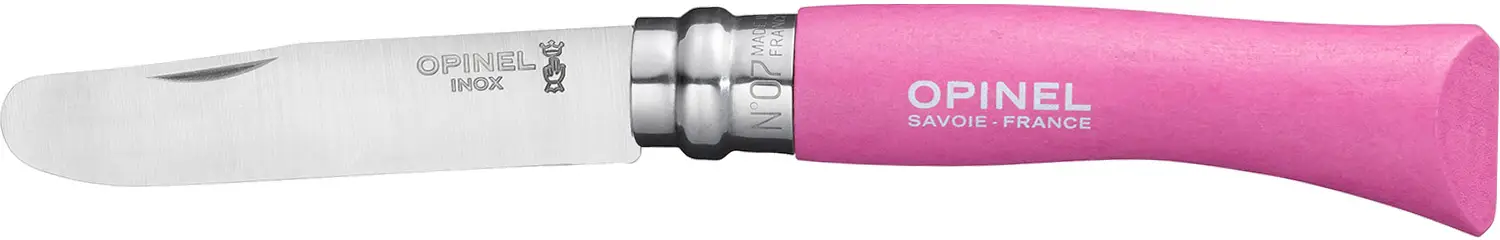 Ніж Opinel №7 VRI Inox "My First Opinel" Pink