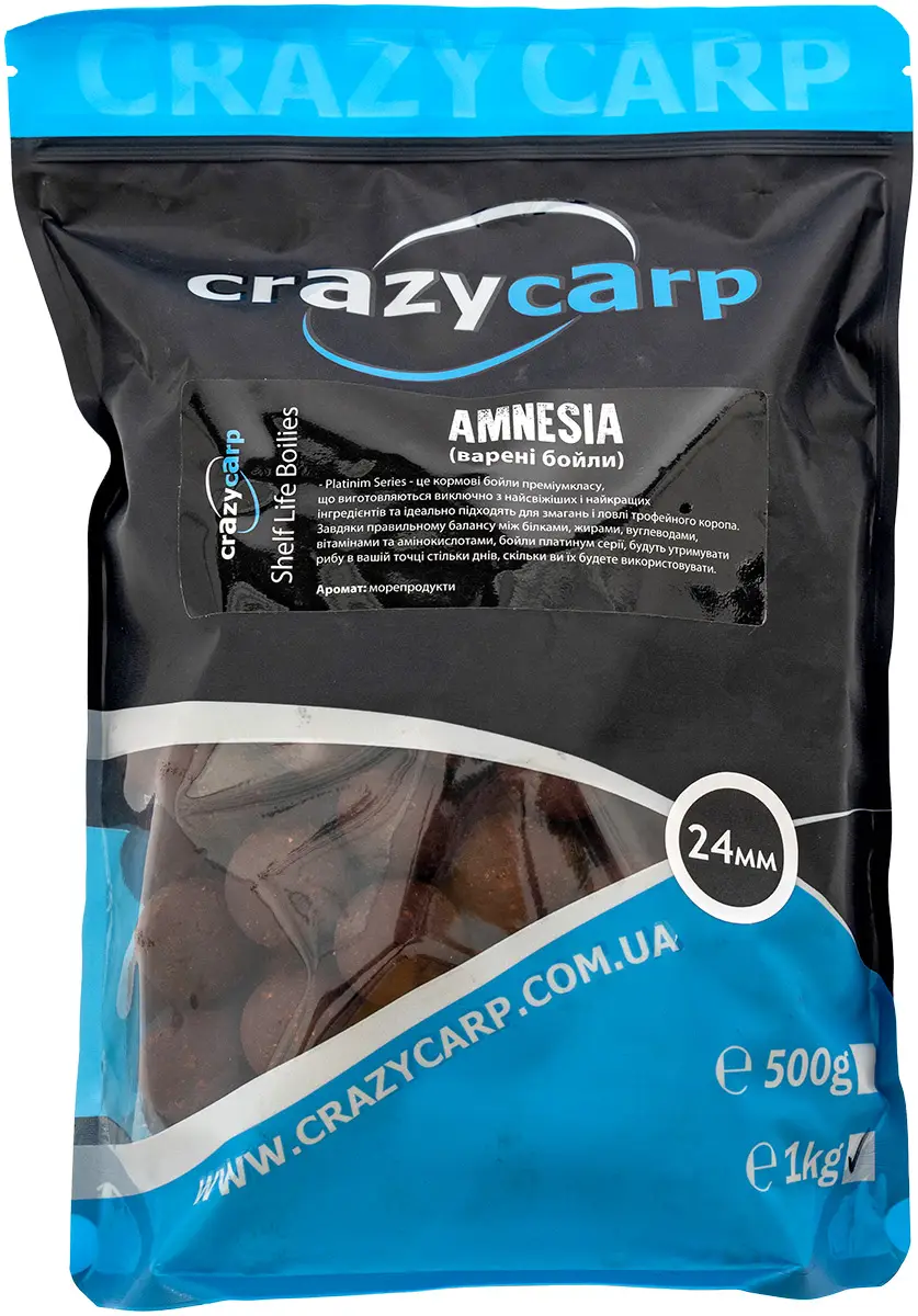 Бойли Crazy Carp Gold Series 24мм Amnesia 1кг