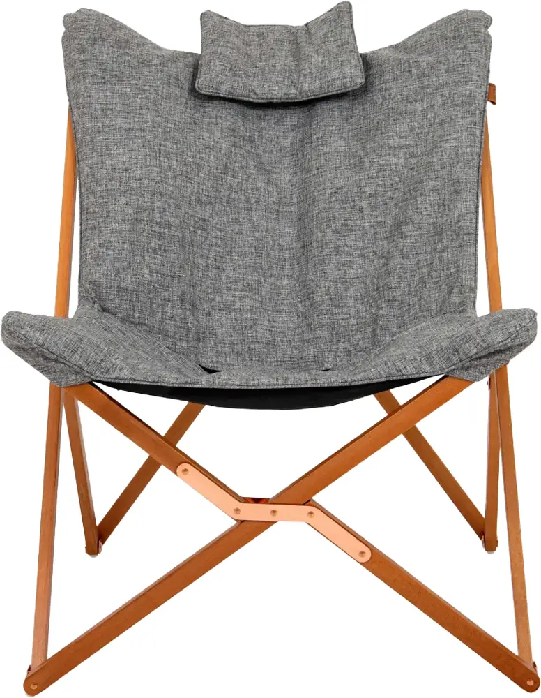 Крісло розкладане Bo-Camp Bloomsbury L Grey