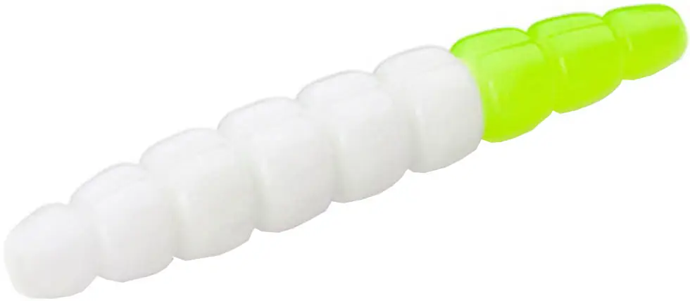 Силікон FishUP Morio 1.2" Cheese Taste #131 White/Hot Chartreuse (12шт/уп)