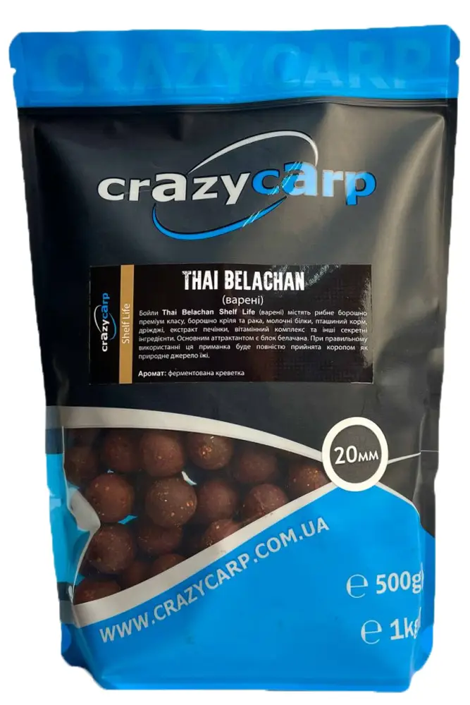 Бойли Crazy Carp Gold Series 24мм Thai Belachan 1кг