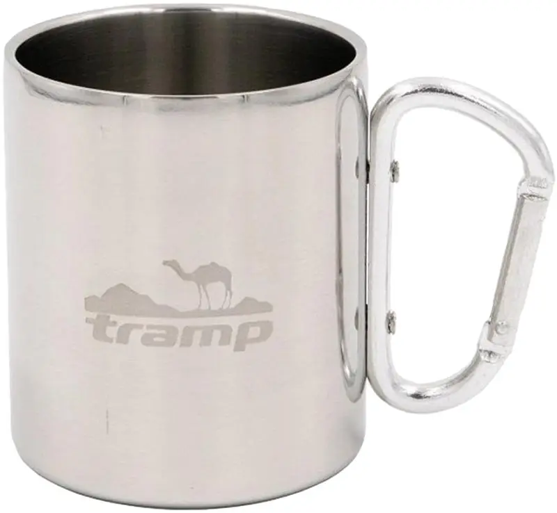 Термокружка Tramp TRC-122 з карабіном 0.35l Steel