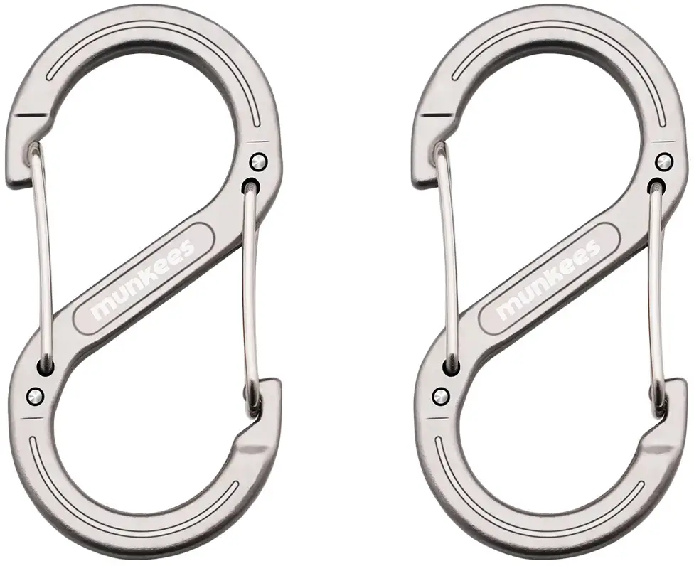 Карабін Munkees Forged S 6x60 mm 2-Pack Grey