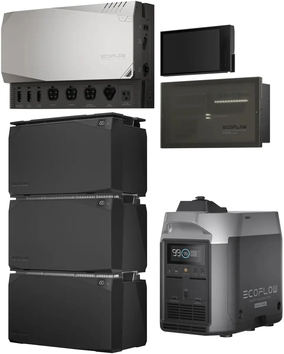 Комплект енергонезалежності  EcoFlow Power Independence Kit 15 kWh з генератором