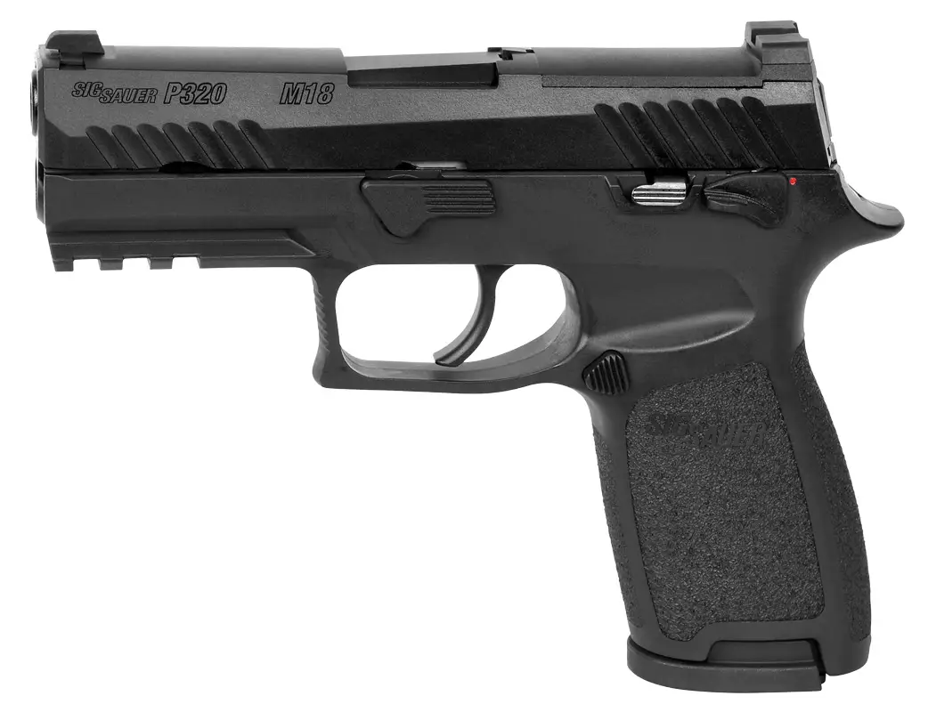 Пістолет страйкбольний Sig Sauer Air ProForce P320-M18 Blowback Green Gas. кал. 6 мм ВВ. Black