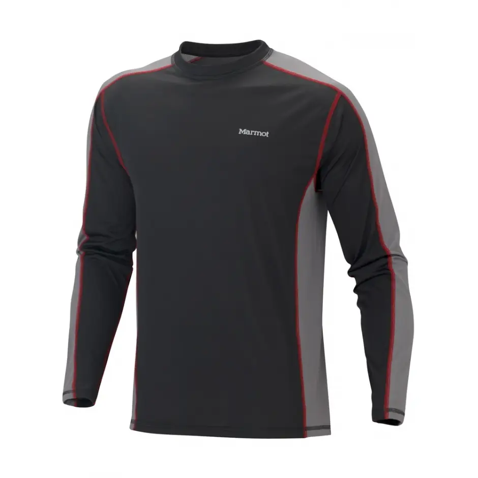 Термобелье Marmot Lightweight crew ls vapor XL black/gargoyle