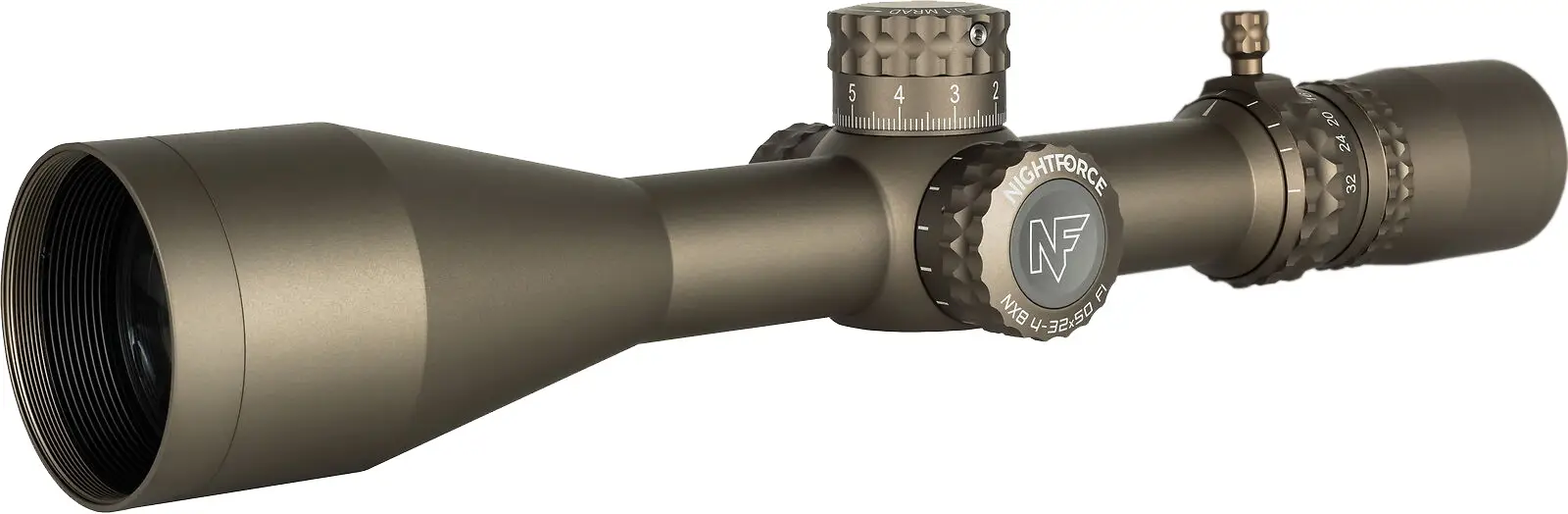 Прицел оптический Nightforce NX8 4-32x50 FFP сетка Mil-XT с подсветкой. Dark Earth