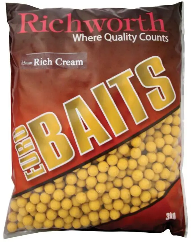 Бойли Richworth Euro Boilies Rich Cream 15mm 3kg