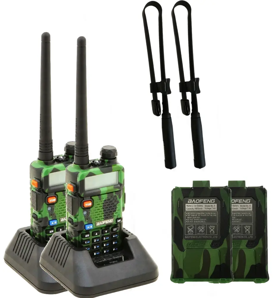 Комплект раций Baofeng UV-5R Tactical тактические Camo