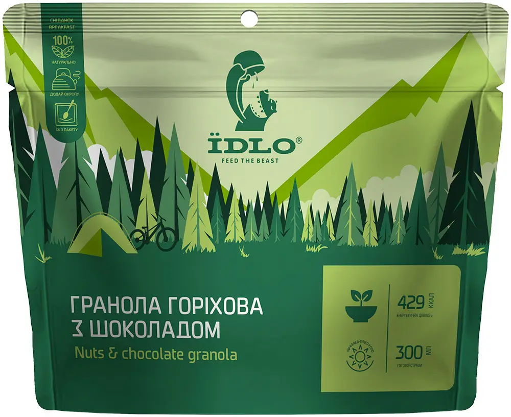 Гранола ЇDLO ореховая с шоколадом 100 г