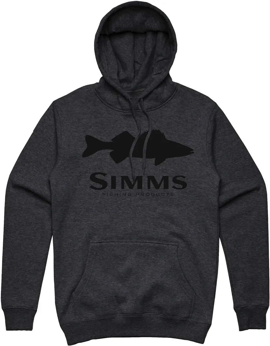 Реглан Simms Walleye Logo Hoody XXL Charcoal Heather