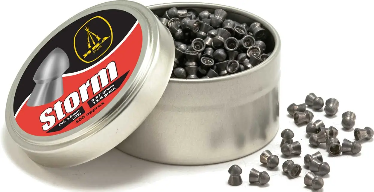 Пули пневматические BSA Storm 4,5 мм масса 0,5 г 500 шт/уп