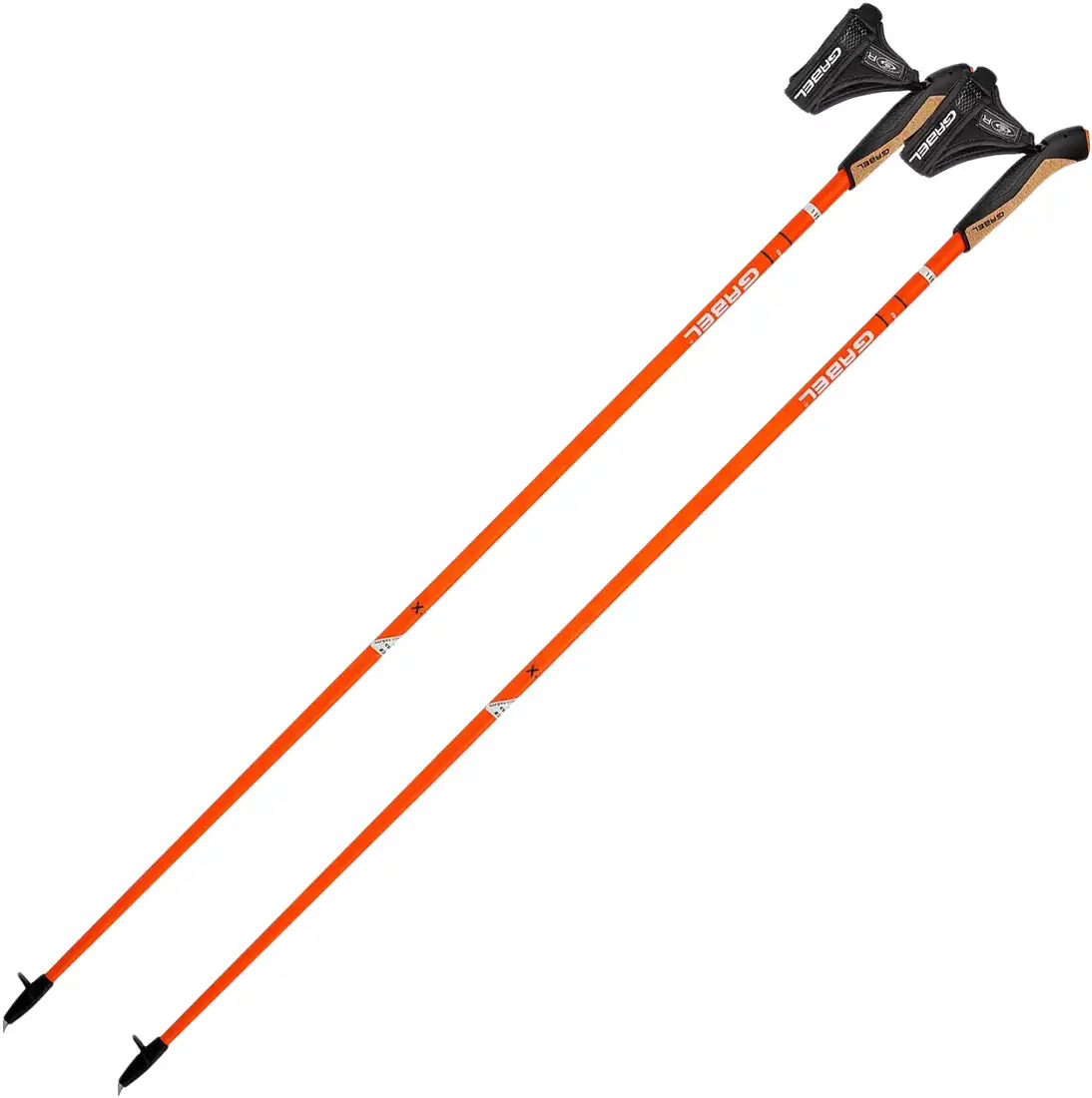 Палиці для скандинавської ходьби Gabel X-1.35 Active Knife 130 Red/Orange