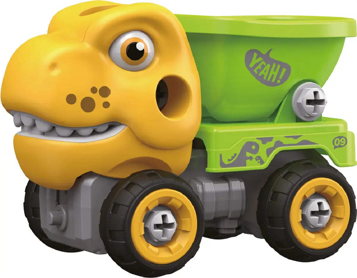 Машинка-конструктор OTAMANKO Тиранозавр самоскид Жовтий/Зелений