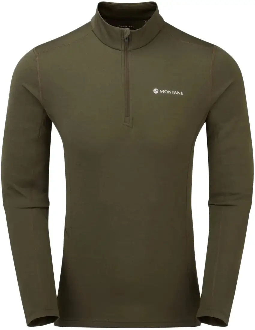 Термокофта Montane Dart Zip Neck L Kelp Green