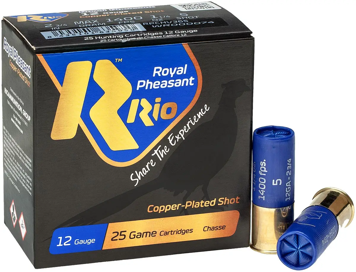 Патрон Royal RIO Pheasant COPPER Plated кал. 12/70 дріб № 5