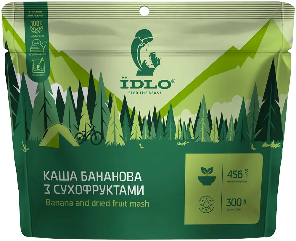 Каша ЇDLO бананова з сухофруктами 100 г