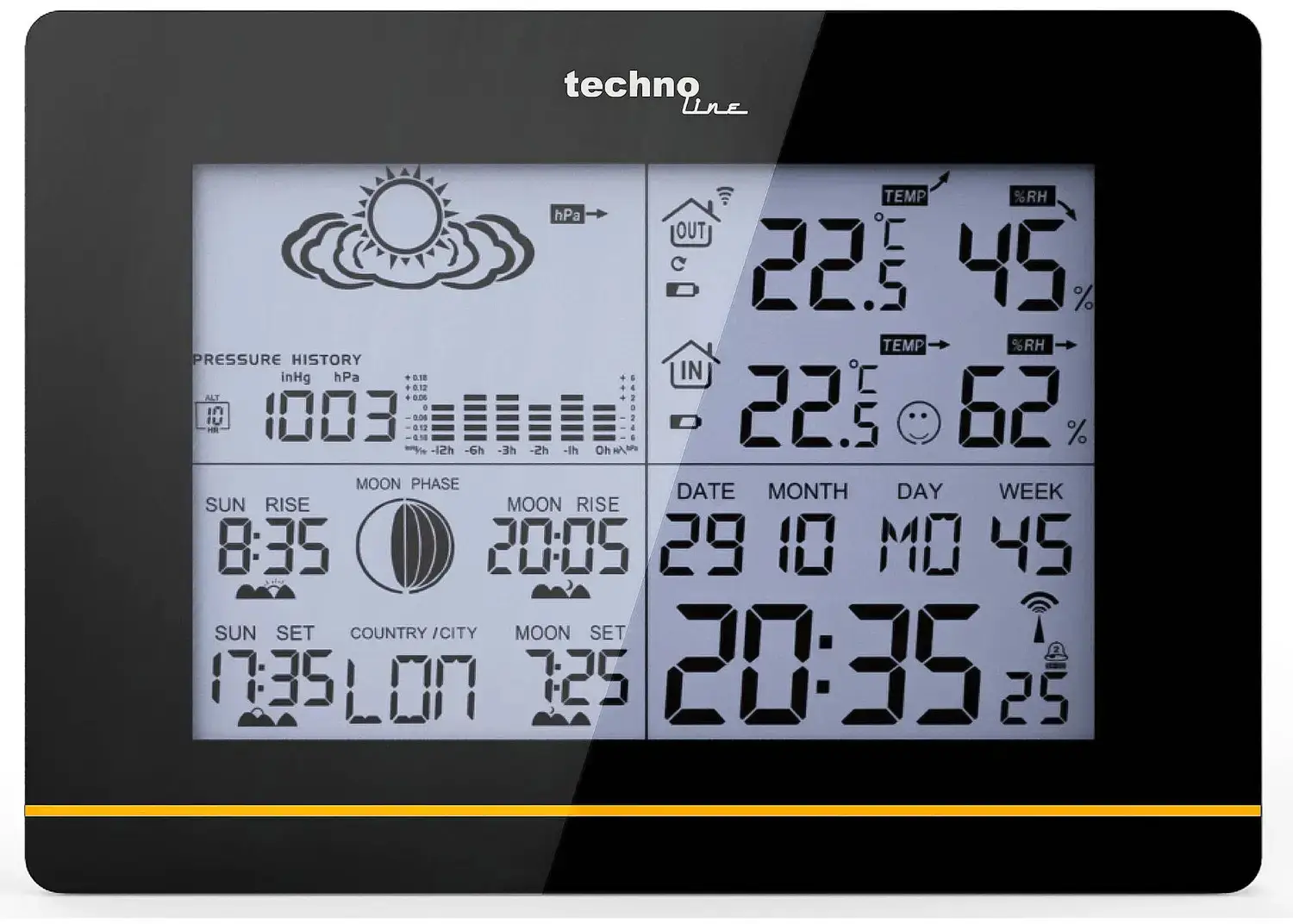 Метеостанція Technoline WS6750 Black