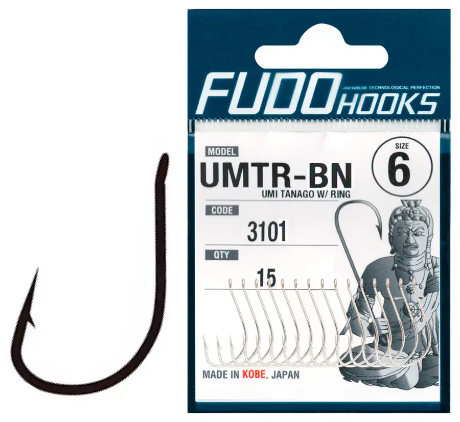 Крючок Fudo Umi Tanago W/Ring BN №6