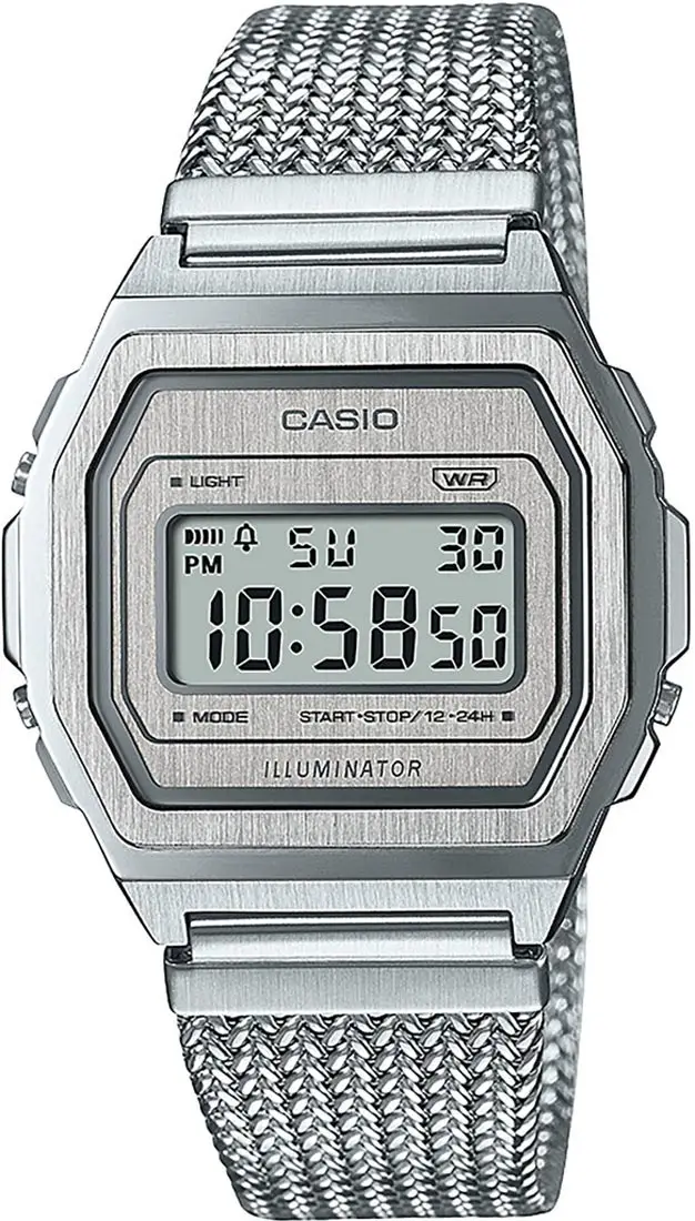 Годинник Casio A1000MA-7EF. Сріблястий