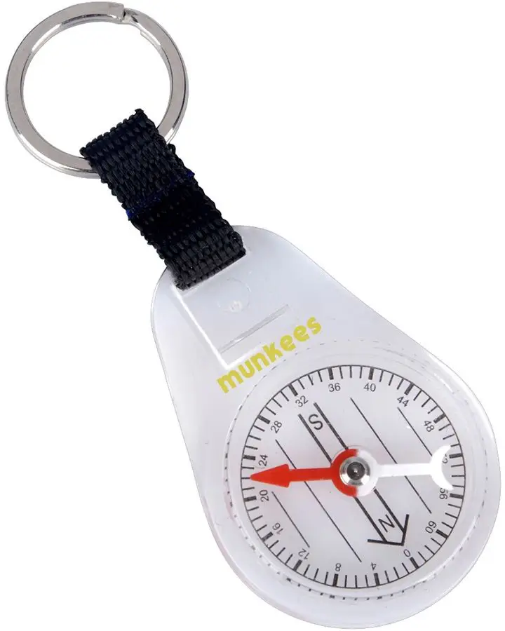Брелок Munkees Compass with Keyring White