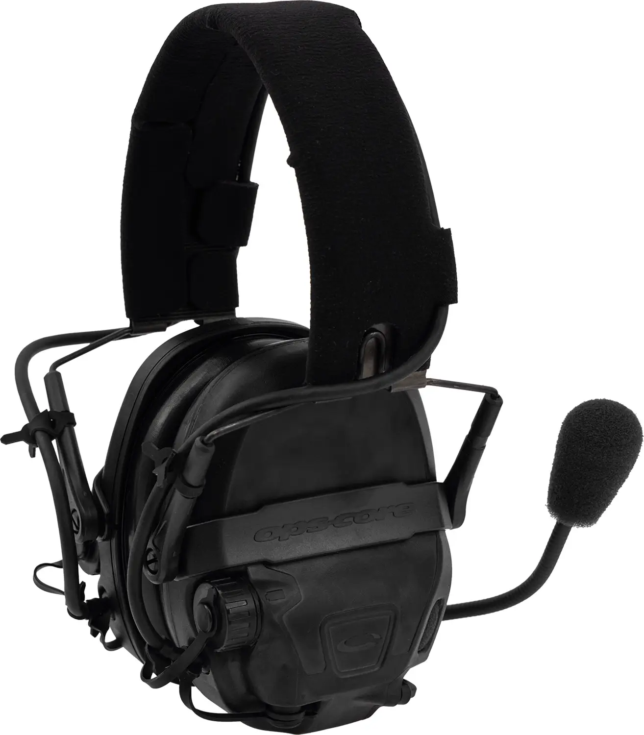 Активні навушники Ops-Core AMP Communication Headset-Connectorized. NFMI. Верхній тримач. Black