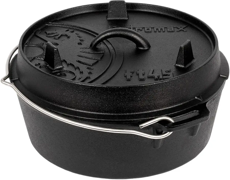 Казан Petromax Dutch Oven чугунный плоское дно 3,5 л