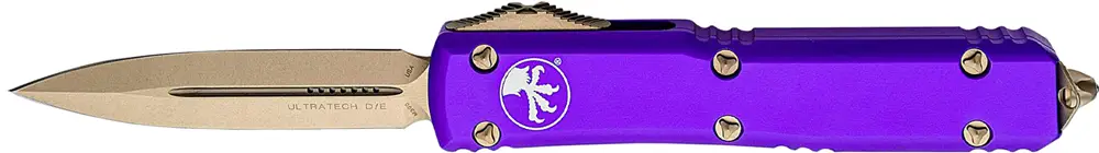 Ніж Microtech Ultratech Double Edge Bronze. Purple