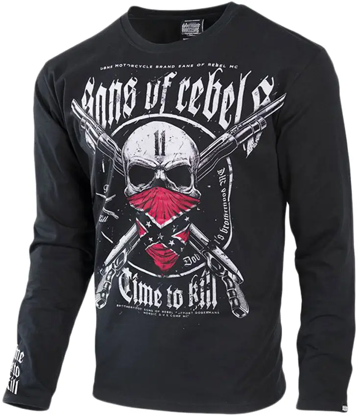 Лонгслів Dobermans Aggressive Sons Of Rebels Time to Kill LS223BK M