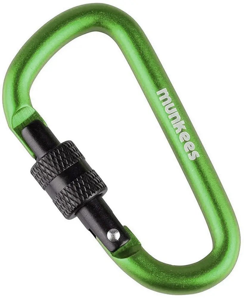 Карабін Munkees D with Screw Lock 6x60 mm Grass green