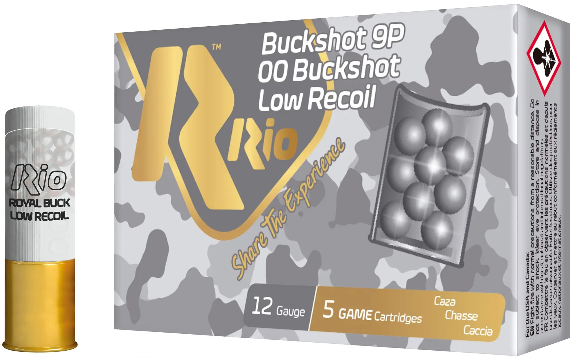 Патрон RIO ROYAL BUCK 9P Low Recoil кал. 12/70