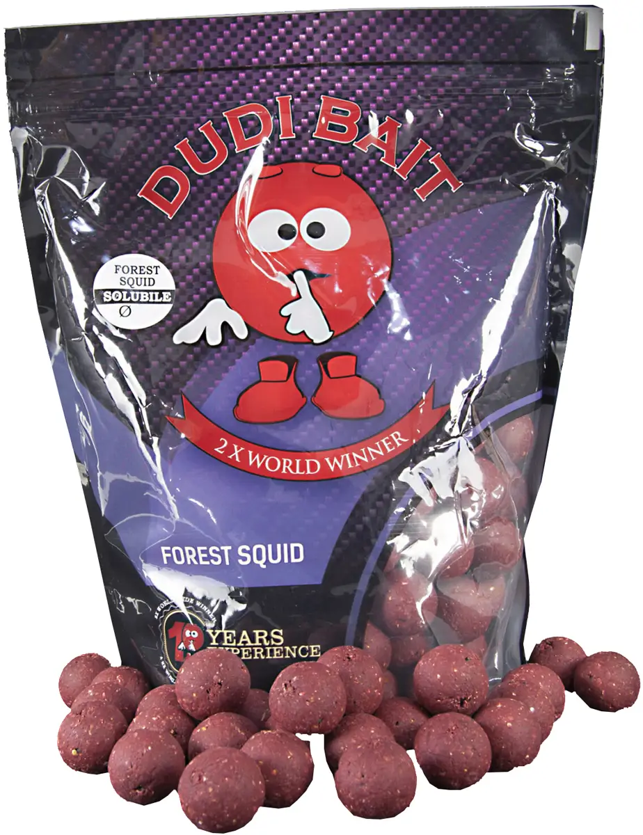 Бойли Dudi Baits Solubile Boilies Forest Squid 20mm 1kg