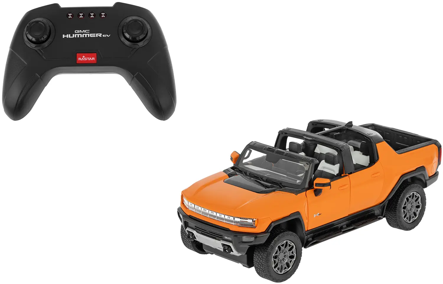 Машинка Rastar Hummer EV 1:16 Оранжевый