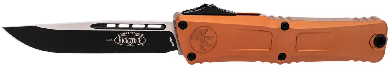 Ніж Microtech Combat Troodon GEN III Black Blade Orange