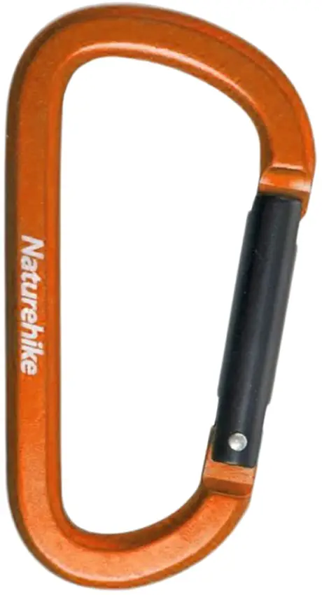 Карабін Naturehike D-type NH15A001-H 80мм Orange