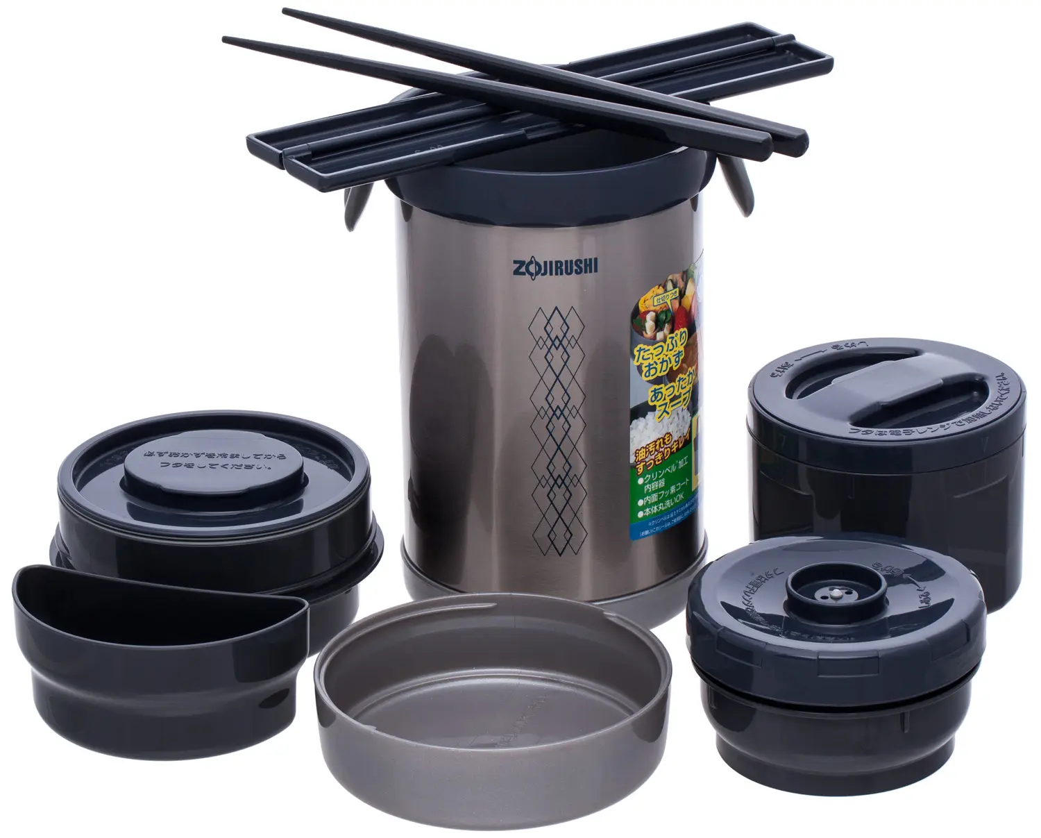 Набор для ланча ZOJIRUSHI SL-NC09ST Steel