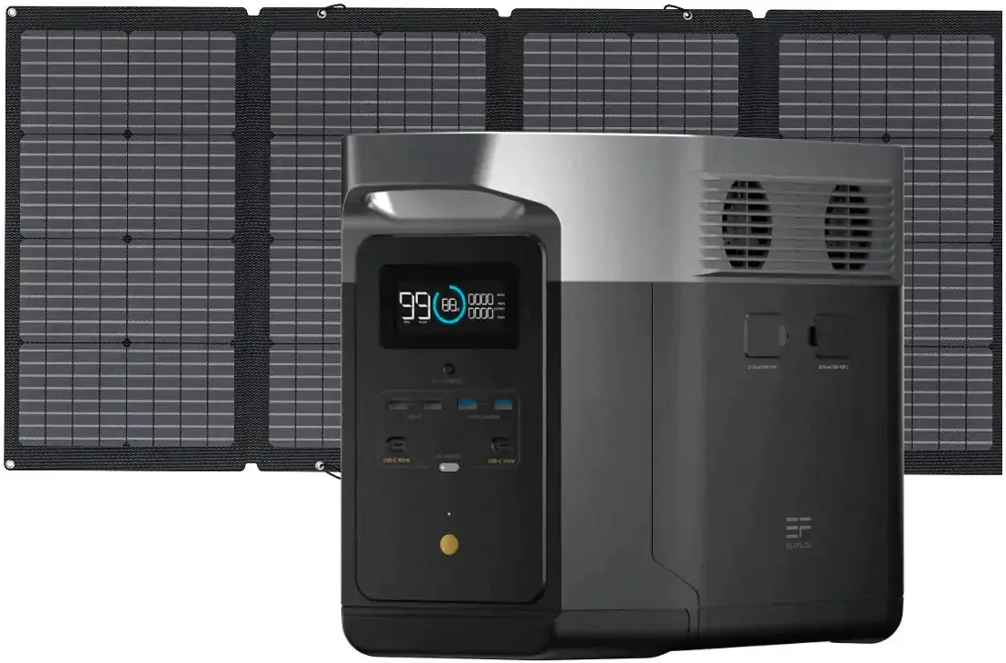 Зарядний пристрій EcoFlow Delta Max 1600 + 2 сонячні панелі 220W Solar Panel