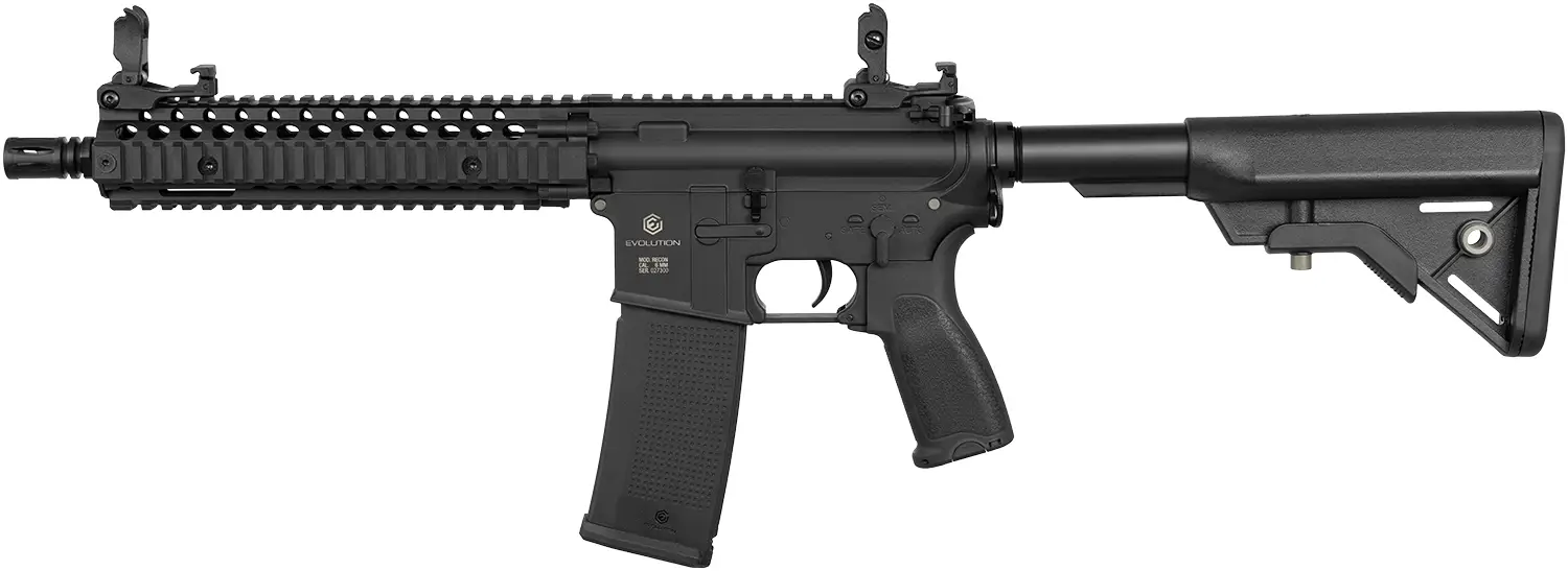 Гвинтівка страйкбольна Evolution Recon Superlite MK18 Mod 1 10.8" Carbontech AEG 6 мм Black